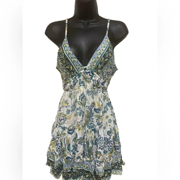 Beautiful Bohemian Floral Print Mini Sun Dress by Angie⭐️NWT⭐️🔥FINAL PRICE🔥 - Picture 4 of 9